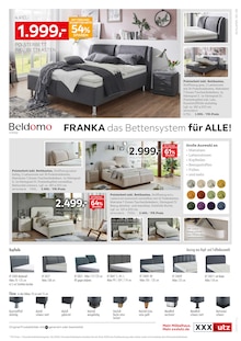 Bett im aktuellen XXXLutz Prospekt (Duisburg) Bett im XXXLutz Prospekt "Beldomo Spezial" mit 10 Seiten (Duisburg)