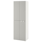 Kleiderschrank weiß grau/mit 2 Kleiderstangen im Angebot bei IKEA in Stuttgart Kleiderschrank weiß grau/mit 2 Kleiderstangen Angebote von SMÅSTAD bei IKEA Stuttgart für 155,00 €
