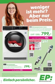 EP: Elektromarkt Prospekt der aktuellen Woche mit 12 Seiten, gültig von 25.10.2024 bis 09.11.2024, in Elz und Umgebung Aktueller EP: Elektromarkt Prospekt in Elz und Umgebung, "weniger ist mehr? Aber nur beim Preis." mit 12 Seiten, 25.10.2024 - 09.11.2024