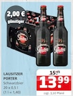 Porter Schwarzbier Angebote von Lausitzer bei Getränke Quelle Weydringer Göttingen für 13,99 €