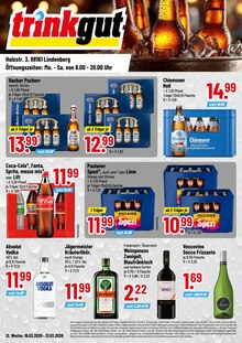 Aktueller Trinkgut Prospekt (Wangen (Allgäu), 4 Seiten zum blättern Trinkgut Prospekt Aktuelle Angebote mit 4 Seiten