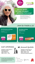 mea - meine apotheke Apotheke Prospekt der aktuellen Woche mit 4 Seiten, gültig von 01.07.2025 bis 31.07.2025, in Glowe und Umgebung Aktueller mea - meine apotheke Apotheke Prospekt in Glowe und Umgebung, "Unsere Juli-Angebote" mit 4 Seiten, 01.07.2025 - 31.07.2025