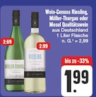 Wein-Genuss Riesling, Müller-Thurgau oder Mosel Qualitätswein bei EDEKA im Prospekt "" für 1,99 €