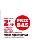 Panier fibre végétale en promo chez Hyper U Panier fibre végétale dans le catalogue Hyper U