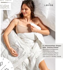 Möbel Kraft Teutschenthal - 4-Jahreszeiten-Steppbett "Cotton Fields" 4-Jahreszeiten-Steppbett "Cotton Fields" Angebot bei Möbel Kraft Teutschenthal im Prospekt Schöner Aufwachen. Mit traumhaften Bettwaren und Zubehör.