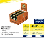Kräuterlikör Angebote von Jägermeister bei METRO Kiel für 25,42 €
