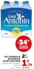 Eau minérale naturelle - Saint Antonin - Super U à Toulon Eau minérale naturelle - Saint Antonin en promo chez Super U Toulon à 1,79 €