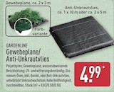 Gewebeplane von Gardenline im aktuellen ALDI Nord Prospekt