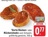 Zarte Nackensteaks bei EDEKA im Prospekt "" für 0,77 €