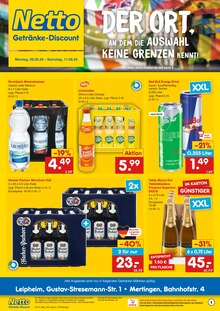 Netto Marken-Discount Nersingen Prospekt "DER ORT, AN DEM DIE AUSWAHL KEINE GRENZEN KENNT." mit 6 Seiten