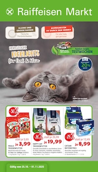 Aktueller Raiffeisen Markt Neunkirchen Prospekt für Hennef (Sieg) und Ungebung,  Seiten zum blättern Raiffeisen Markt Neunkirchen Prospekt Herbstliche Highlights für Groß & Klein mit  Seiten in Hennef (Sieg) und Umgebung