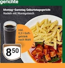 Montag–Samstag Geburtstagsgericht Angebote bei GLOBUS Halle für 8,50 €