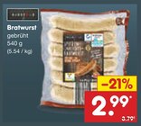 Bratwurst im Angebot bei Netto Marken-Discount in Grevenbroich Bratwurst Angebote bei Netto Marken-Discount Grevenbroich für 2,99 €