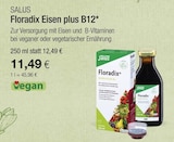Floradix Eisen plus B12 im Angebot bei VITALIA Reformhaus in Karlsruhe Floradix Eisen plus B12 Angebote von Salus bei VITALIA Reformhaus Karlsruhe für 11,49 €