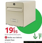 Promo Boîte aux lettres simple face à 19,95 € dans le catalogue Mr.Bricolage à Saint-Yrieix-la-Perche