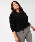 Pull loose en maille duveteuse femme - GEMO dans le catalogue Gémo