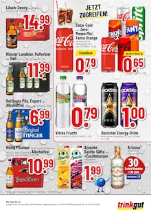 Cola im aktuellen Trinkgut Prospekt (Ettlingen) Cola im Trinkgut Prospekt "Aktuelle Angebote" mit 8 Seiten (Ettlingen)