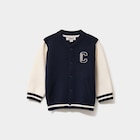 Gilet boutonné col teddy manches longues bleu marine bébé garçon à 15,99 € dans le catalogue La Halle