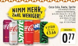 Aktuelle Coca Cola Angebote bei E center in Niederkassel Aktuelles Coca-Cola, Fanta, Sprite Angebot bei E center in Niederkassel ab 0,77 €