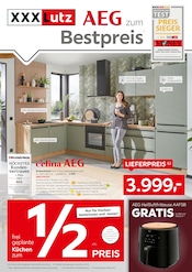 Aktueller XXXLutz Möbelhäuser Möbel & Einrichtung Prospekt in Basedow und Umgebung, "AEG ZUM BESTPREIS" mit 16 Seiten, 20.04.2026 - 03.05.2026