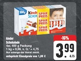 Schokolade im Angebot bei EDEKA in Chemnitz Schokolade Angebote von Kinder bei EDEKA Chemnitz für 3,99 €