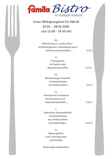 Aktueller famila Nordost Stralsund Prospekt famila Nordost Stralsund Prospekt "Aktuelle Angebote" mit 1 Seite