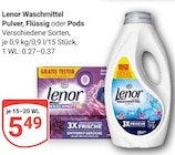 Waschmittel Pulver Angebote von Lenor bei GLOBUS Nettetal für 5,49 €