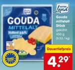 Gouda mittelalt Stück von Gutes Land im aktuellen Netto Marken-Discount Prospekt für 4,29 €