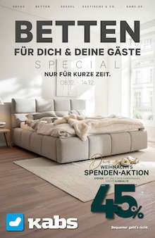 Aktueller Kabs Prospekt für Vechta und Ungebung, Seiten zum blättern Kabs Prospekt BETTEN SPECIAL mit Seiten in Vechta und Umgebung