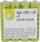 LOT DE 4 PILES - POUCE en promo chez Auchan Hypermarché Aix-en-Provence à 0,70 €