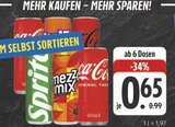 Aktuelle Cola Angebote bei E center in Amberg Aktuelles Coca-Cola, Fanta, Sprite oder Mezzo Mix Angebot bei E center in Amberg ab 0,65 €