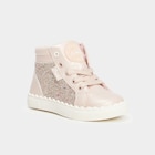 Baskets montantes pailletées Creeks rose clair fille en promo chez La Halle Baskets montantes pailletées Creeks rose clair fille dans le catalogue La Halle