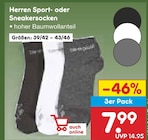 Herren Sport- oder Sneakersocken im Angebot bei Netto Marken-Discount in Münster Herren Sport- oder Sneakersocken Angebote bei Netto Marken-Discount Münster für 7,99 €