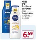 Straffende Body Milk oder Body Lotion von Nivea Q10 im aktuellen Rossmann Prospekt