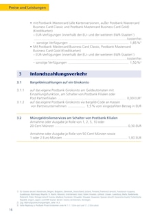 Bekleidung im Postbank Prospekt "Preis- und Leistungsverzeichnis" mit 48 Seiten (Mannheim)