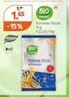 Vegane Fertiggerichte im Müller Prospekt Pommes Sticks von Bio Primo im aktuellen Müller Prospekt für 1,65 €