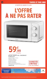 Micro-Ondes Angebote im Prospekt "TOUTES ET TOUS UNIS CONTRE LA VIE CHÈRE." von Intermarché Micro-Ondes Angebote im Prospekt "TOUTES ET TOUS UNIS CONTRE LA VIE CHÈRE." von Intermarché auf Seite 38