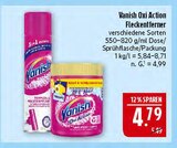 Oxi Action Fleckentferner Teppich- & Polsterpflege im Angebot bei Marktkauf in Altenburg Oxi Action Fleckentferner Teppich- & Polsterpflege Angebote von Vanish bei Marktkauf Altenburg für 4,79 €