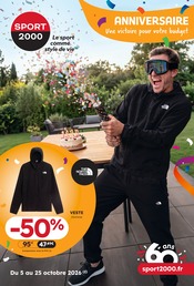 Promos Vêtements dans le catalogue "ANNIVERSAIRE" de Sport 2000 Vêtements en promo dans le catalogue Sport 2000 à la page 1