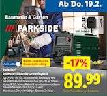 Inverter-Fülldraht-Schweißgerät Angebote von Parkside bei Lidl Karlsruhe für 89,99 €