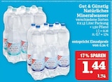 Natürliches Mineralwasser Angebote von Gut & Günstig bei Marktkauf Leipzig für 0,24 €