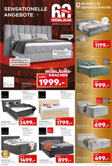 Bett im aktuellen porta Möbel Prospekt (Neuss) Bett im porta Möbel Prospekt "60 JAHRE MÖBILÄUM" mit 6 Seiten (Neuss)