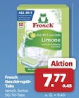 Geschirrspül-Tabs im Angebot bei combi in Osnabrück Geschirrspül-Tabs Angebote von Frosch bei combi Osnabrück für 7,77 €