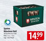Münchner Hell im Angebot bei famila Nordost in Neustadt Münchner Hell Angebote von Spaten bei famila Nordost Neustadt für 14,99 €