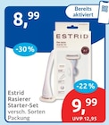Rasierer Starter-Set im Angebot bei budni in Lüneburg Rasierer Starter-Set Angebote von Estrid bei budni Lüneburg für 8,99 €