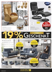 Aktueller BRAUN Möbel-Center Prospekt mit Relaxsessel, "19% MEHRWERTSTEUER GESCHENKT!", Seite 12