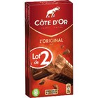 Tablettes De Chocolat L'original Lait Côte D'or en promo chez Auchan Hypermarché Nantes