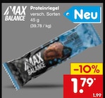 Proteinriegel von Max Balance im aktuellen Netto Marken-Discount Prospekt für 1,79 €