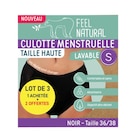 Culotte menstruelle lavable - FEEL NATURAL - Carrefour Culotte menstruelle lavable - FEEL NATURAL à 13,99 € dans le catalogue Carrefour