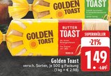 Butter Toast im Angebot bei E center in Königswinter Butter Toast Angebote von Golden Toast bei E center Königswinter für 1,49 €